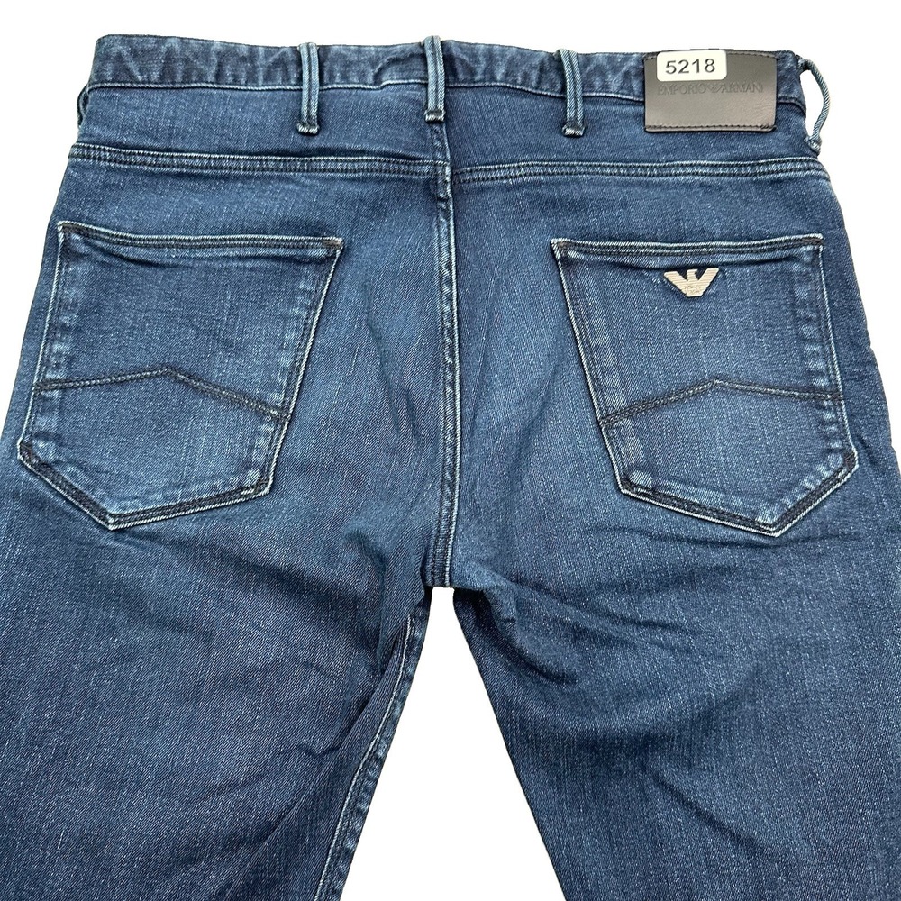 Emporio Armani Men’s Slim Jeans in Blue Denim